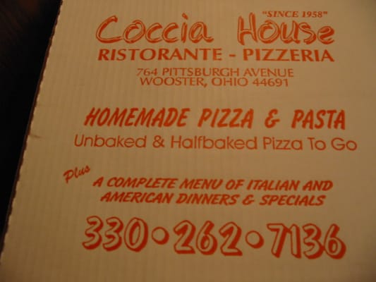 Menu photo 2 Coccia House Pizza Wooster, OH Menu photo 2 Coccia House Pizza Wooster, OH