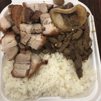 Mama's Kitchen - Pork and beef steak with rice - Food Court Near Me - Roy, Utah Mama's Kitchen - Pork and beef steak with rice - Food Court Near Me - Roy, Utah