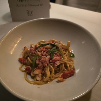 BIX - Lobster Pasta (they split it for us side we were sharing) - American Near Me - San Francisco, California