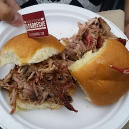 mini pork sliders ($3 each) from Real Urban BBQ. Good stuff!