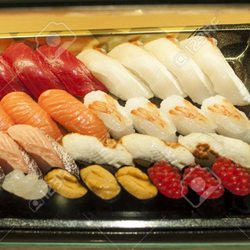 Taste Inn - Sushi takeaway boxes.