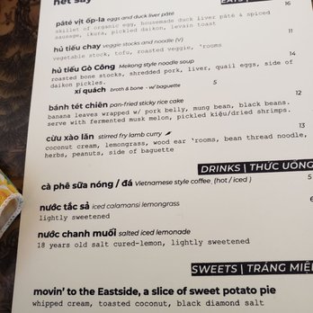 Het Say - Spring '20 menu - Vietnamese Near Me - San Jose, California