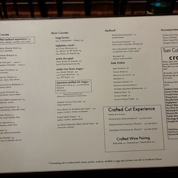 Tom Colicchio's Craftsteak - Menu for dinner. January 2026 - Steakhouses Near Me - Las Vegas, Nevada Tom Colicchio's Craftsteak - Menu for dinner. January 2026 - Steakhouses Near Me - Las Vegas, Nevada
