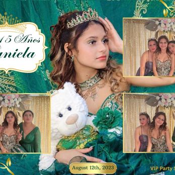 VIP Party Services - Quinceanera Party Green dress Digital Photo Booth - Photo Booth Rentals Near Me VIP Party Services - Quinceanera Party Green dress Digital Photo Booth - Photo Booth Rentals Near Me