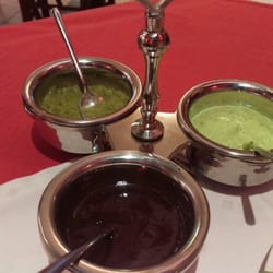 Maharaja - Verschiedene Soßen: Chilli, Minze und Tandoori