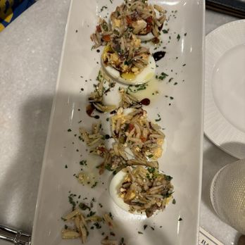 Flyleaf - Greek Salad Deviled Eggs - Bookstores Near Me - Grosse Pointe Farms, Michigan