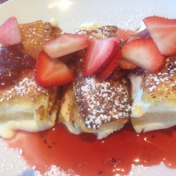 Fire Restaurant & Lounge - "Loaded" French Toast -- bit much, good for sharing - New American Near Me - Denver, Colorado Fire Restaurant & Lounge - "Loaded" French Toast -- bit much, good for sharing - New American Near Me - Denver, Colorado