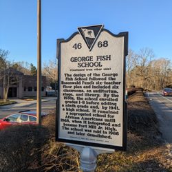 George Fish School Historical Marker - George Fish School Historical Marker, Fort Mill