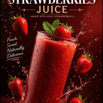O2 Coffee - Real Strawberries Juice  
Made with fresh strawberries. Naturally sweet, rich, and refreshing. - Cafes Near Me - Los Angeles, California