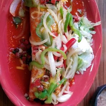 El Paraiso - Ashland - John's Favorite - steak burrito. Hubby said it may be "the best" he's ever had.  The steak was perfectly cooked and seasoned.. - Mexican Near Me - Ashland, Oregon