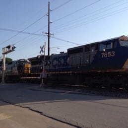 It's hard to miss the trains. It's hard to miss the trains.