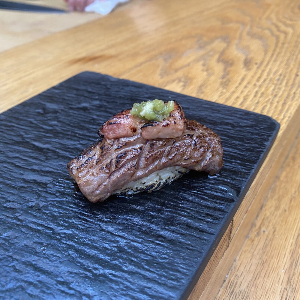 Sushi Lab Rooftop - A5 Wagyu with fois grois - Japanese Near Me - New York, New York Sushi Lab Rooftop - A5 Wagyu with fois grois - Japanese Near Me - New York, New York