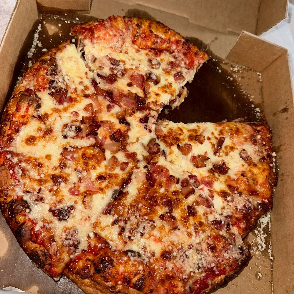 Riverview's Pizza Place - bacon pizza Pizza with 1 Item - Pizza Near Me - Riverview, Michigan Riverview's Pizza Place - bacon pizza Pizza with 1 Item - Pizza Near Me - Riverview, Michigan