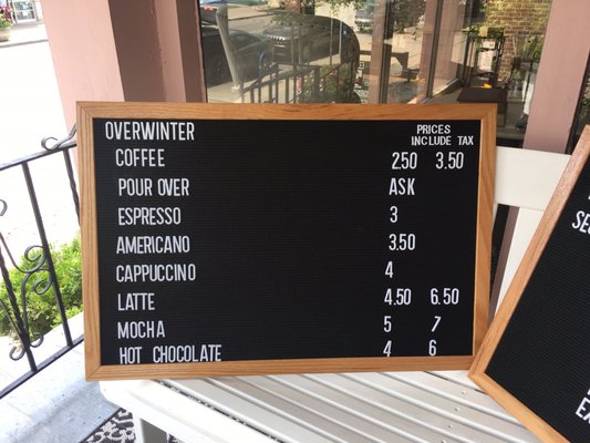 Menu photo 5 Overwinter Coffee Buffalo, NY