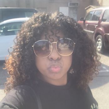 Curls N Color - We added bangs! Lol feeling myself after the cut and style - Hair Stylists Near Me - Fullerton, California Curls N Color - We added bangs! Lol feeling myself after the cut and style - Hair Stylists Near Me - Fullerton, California