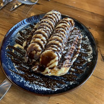 Cafe HwaSan - Banana Nutella Croffle - Korean Near Me - Plano, Texas