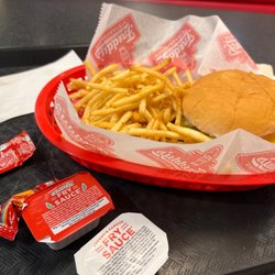 Freddy's Frozen Custard & Steakburgers - A double Steakburger Stacker Combo and fry sauce.