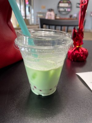 Photo of Wire and Steam Coffee Company - Warsaw, IN, US. Green tea bubble tea