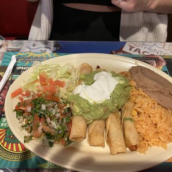 Taqueria Del Sol - Flautas.... - Tex-Mex Near Me - Houston, Texas