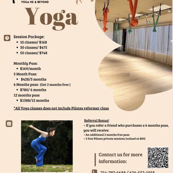 Yoga Me & Beyond - Yoga Packages - Yoga Near Me - Walnut, California