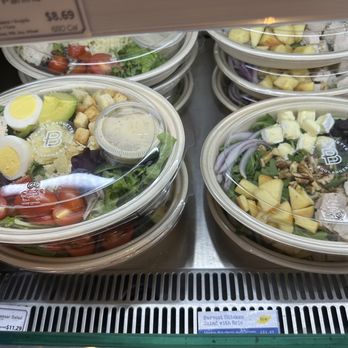 Paris Baguette - a variety of salads in plastic containers - Bakeries Near Me - West New York, New Jersey