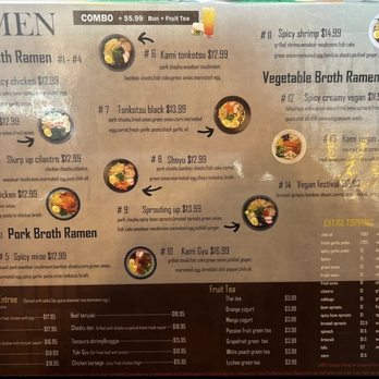 Kami Ramen & Bar - Menu - Ramen Near Me - Pearland, Texas