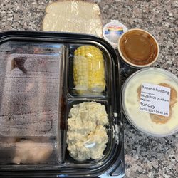 McKenzie's Barbeque & Burgers - Three Meat plate and Individual Banana Pudding