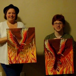 After 5 Art Party - Acrylic painting, great people and my favorite beverage. That's how I want to spend my time. You do to? After5ArtParty.com