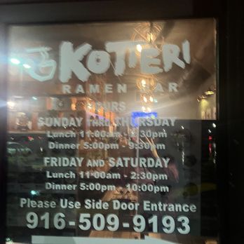 Kotteri Ramen Bar - Hours and phone - Ramen Near Me - Elk Grove, California Kotteri Ramen Bar - Hours and phone - Ramen Near Me - Elk Grove, California