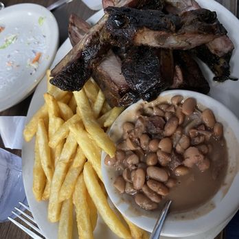 Catfish Round Up - Full order of ribs with fries - Fish & Chips Near Me - Seminole, Oklahoma