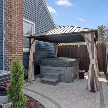 Lemwoods Landscaping - Brick pavers for hot tub patio - Landscaping Near Me Lemwoods Landscaping - Brick pavers for hot tub patio - Landscaping Near Me