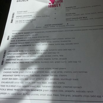 Little Donkey - Brunch Menu - Tapas/Small Plates Near Me - Cambridge, Massachusetts Little Donkey - Brunch Menu - Tapas/Small Plates Near Me - Cambridge, Massachusetts
