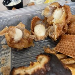 Catch 25 - This is where the scallops we so soggy the coating just fell off.