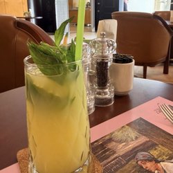 They make a fantastic home made lemonade. This one was with fresh mint.