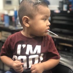 Serrano's Barbershop - First haircut 