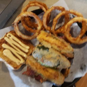Jax Hamburgers - Diablo burger with onion rings - Burgers Near Me - Liberty, Texas