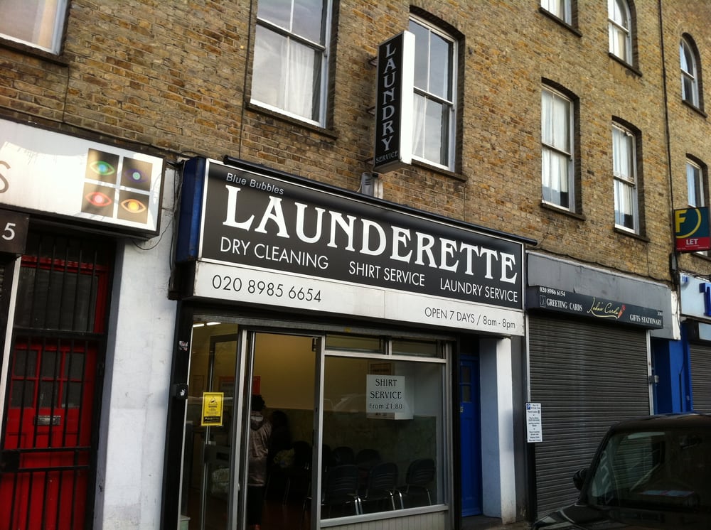 BLUE BUBBLES LAUNDERETTE & DRYCLEANERS 202 Well Street, London