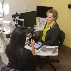 Pearle Vision - Dr. Durick performing a comprehensive eye exam.