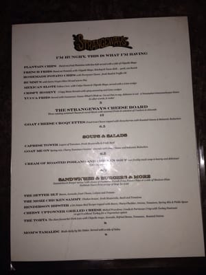 Menu photo 6 Strangeways Dallas, TX