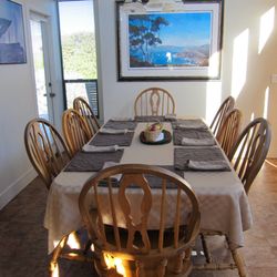 Bodega Bay Rentals - PV Dining Table seats 8