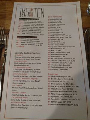 Menu photo 7 105-Ten Bar & Grill Briarcliff Manor, NY