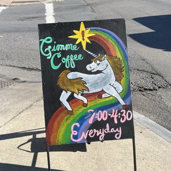 Gimme Coffee - Front sign. - Coffee & Tea Near Me - Ithaca, New York