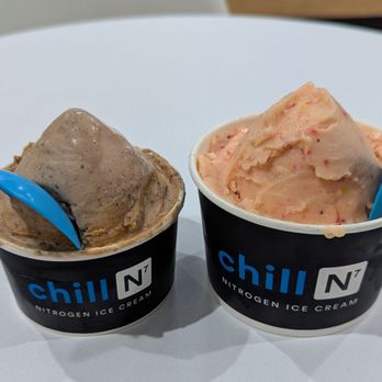 Chill-N Ice Cream - Chocolate ice cream with peanut butter and oreos; coconut milk based mango ice cream with strawberries - Ice Cream & Frozen Yogurt Near Me - Tucson, Arizona Chill-N Ice Cream - Chocolate ice cream with peanut butter and oreos; coconut milk based mango ice cream with strawberries - Ice Cream & Frozen Yogurt Near Me - Tucson, Arizona