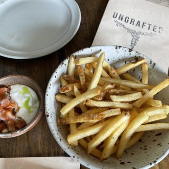 Ungrafted - Everything-Spiced Fries (w/ cured trout added to the yogurt sauce) - New American Near Me - San Francisco, California Ungrafted - Everything-Spiced Fries (w/ cured trout added to the yogurt sauce) - New American Near Me - San Francisco, California