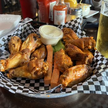 Looney's Pub - Half buffalo, half hot wings. - American Near Me - College Park, Maryland Looney's Pub - Half buffalo, half hot wings. - American Near Me - College Park, Maryland