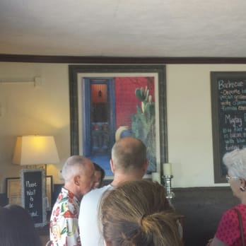 The Original Blue Adobe Grille - Waiting in line..worth it - Mexican Near Me - Mesa, Arizona