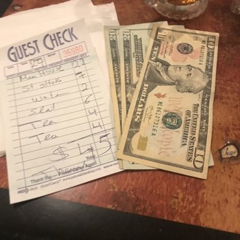 Meena House Cafe - The bill - Hookah Bars Near Me - Brooklyn, New York