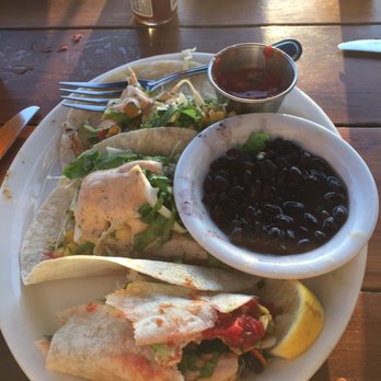 Blue Sky Bistro - Sea Bass & Mahi Mahi Fish Taco's here are awesome!!! - Seafood Near Me - Morro Bay, California Blue Sky Bistro - Sea Bass & Mahi Mahi Fish Taco's here are awesome!!! - Seafood Near Me - Morro Bay, California