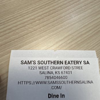 Sam’s Southern Eatery - This photo was taken at 5:45pm - Salad Near Me - Salina, Kansas Sam’s Southern Eatery - This photo was taken at 5:45pm - Salad Near Me - Salina, Kansas