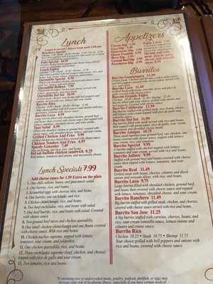 Menu photo 8 Del Sol Mexican Restaurante Laurel, MS